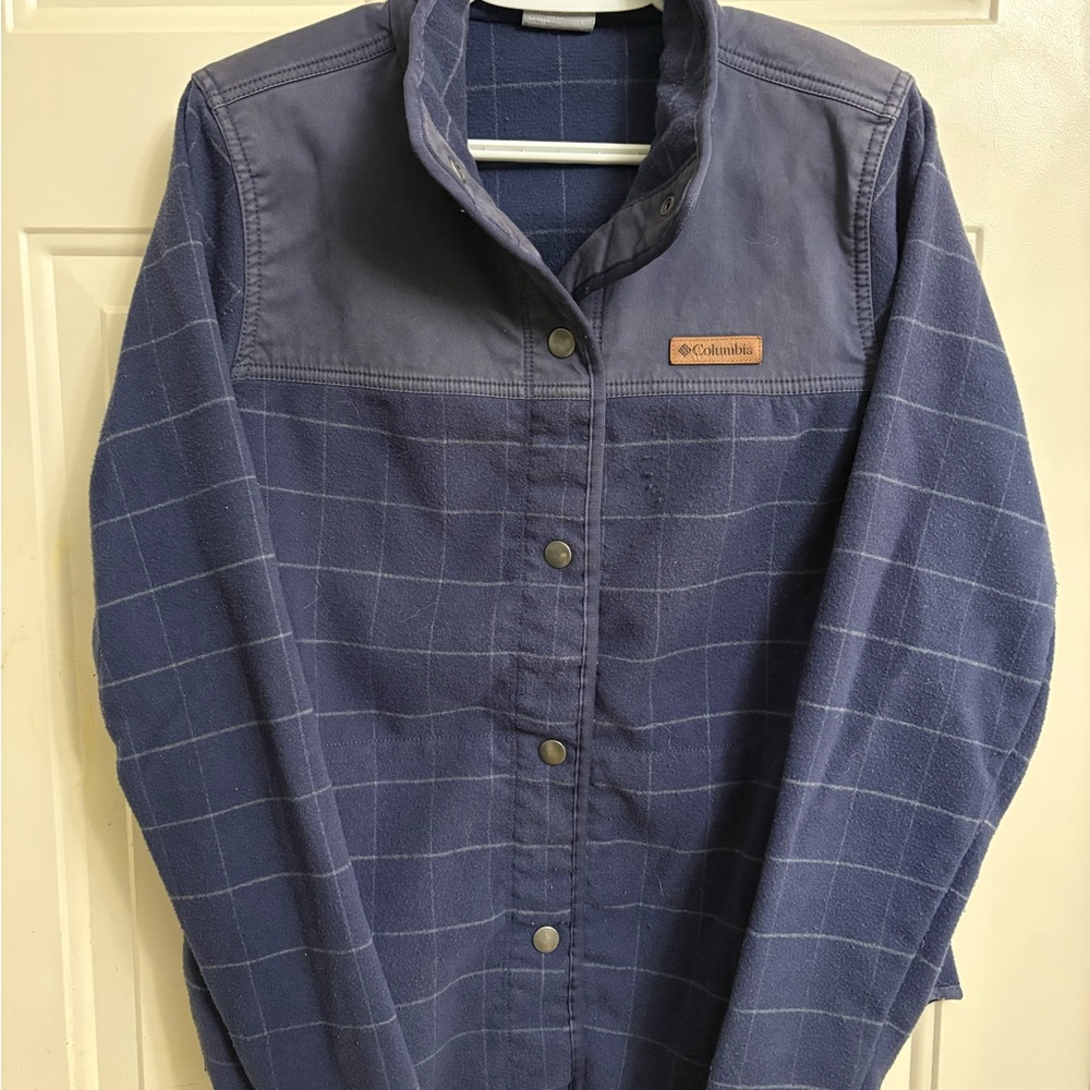 Columbia Blue Plaid Jacket